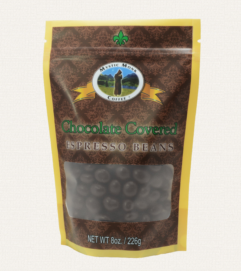 Chocolate Covered Espresso Beans, Candies - Mystic Monk Coffee