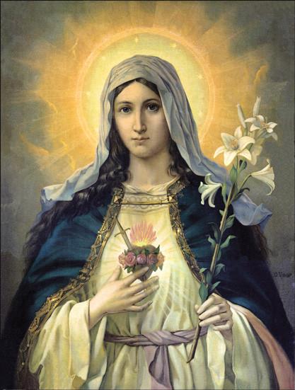 Immaculate Heart of Mary (print), Pictures - Mystic Monk Coffee