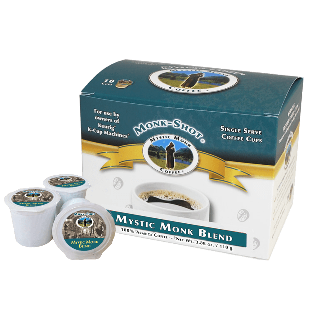 Mystic Monk Blend 10ct., Monk-Shots - Mystic Monk Coffee