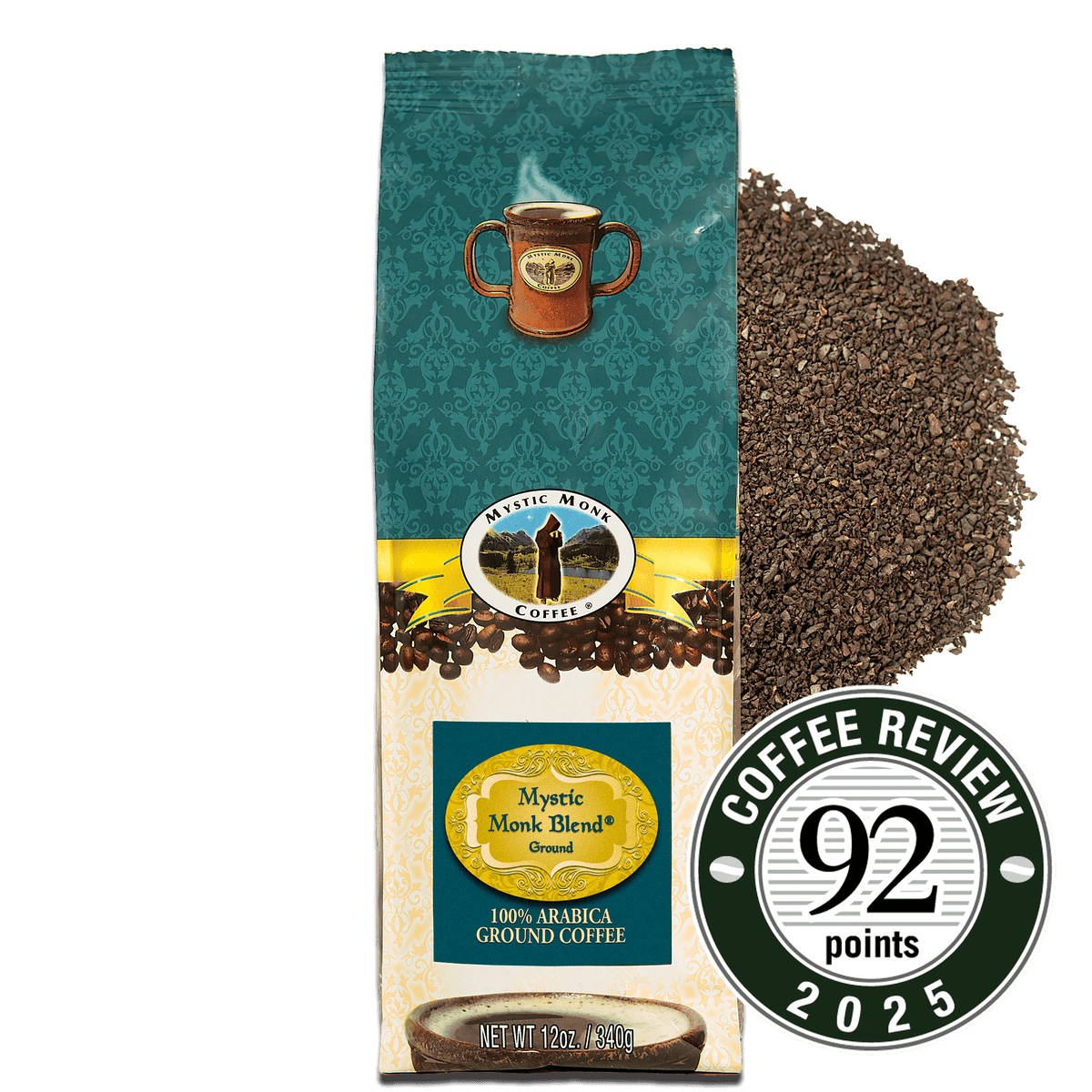 Mystic Monk Blend coffee bag