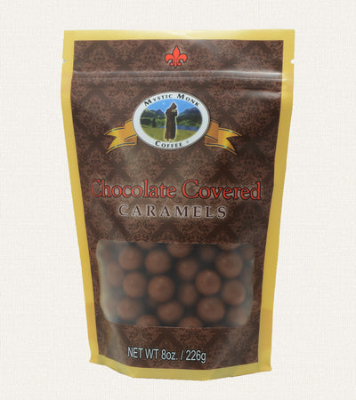 Chocolate Covered Caramels, Candies - Mystic Monk Coffee