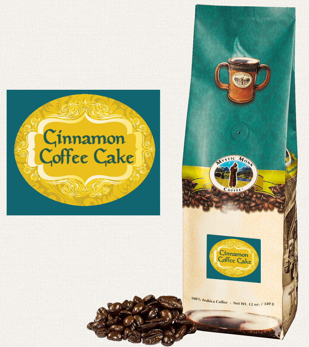 Cinnamon Coffee Cake Flavored Coffee Beans Mystic Monk Coffee