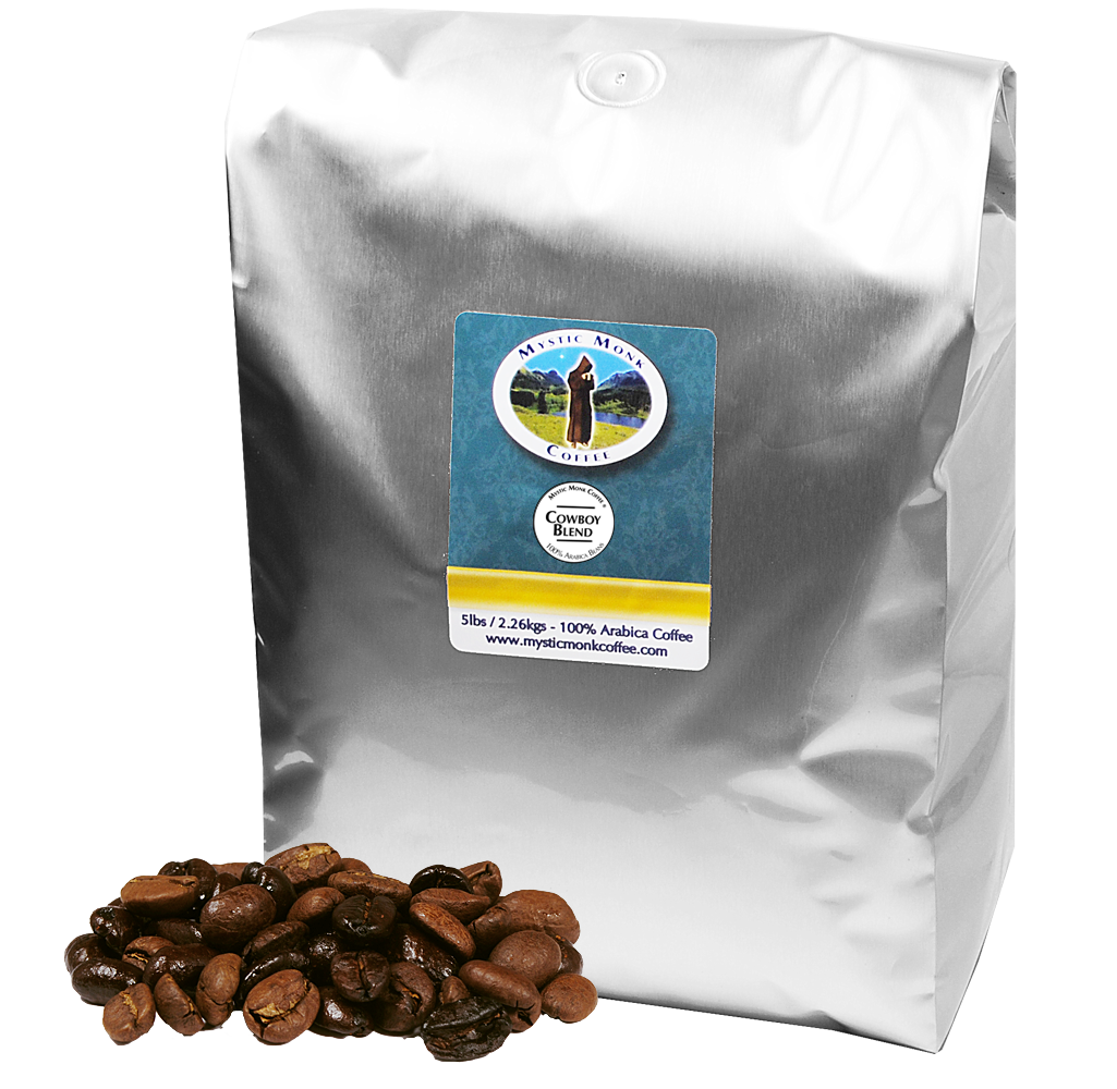 Cowboy Blend 5lb, 5lb Coffee - Mystic Monk Coffee