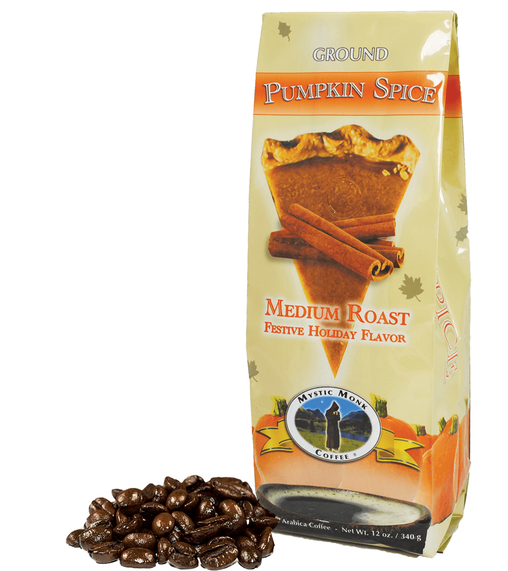 Pumpkin Spice Coffee Beans Mystic Monk Coffee