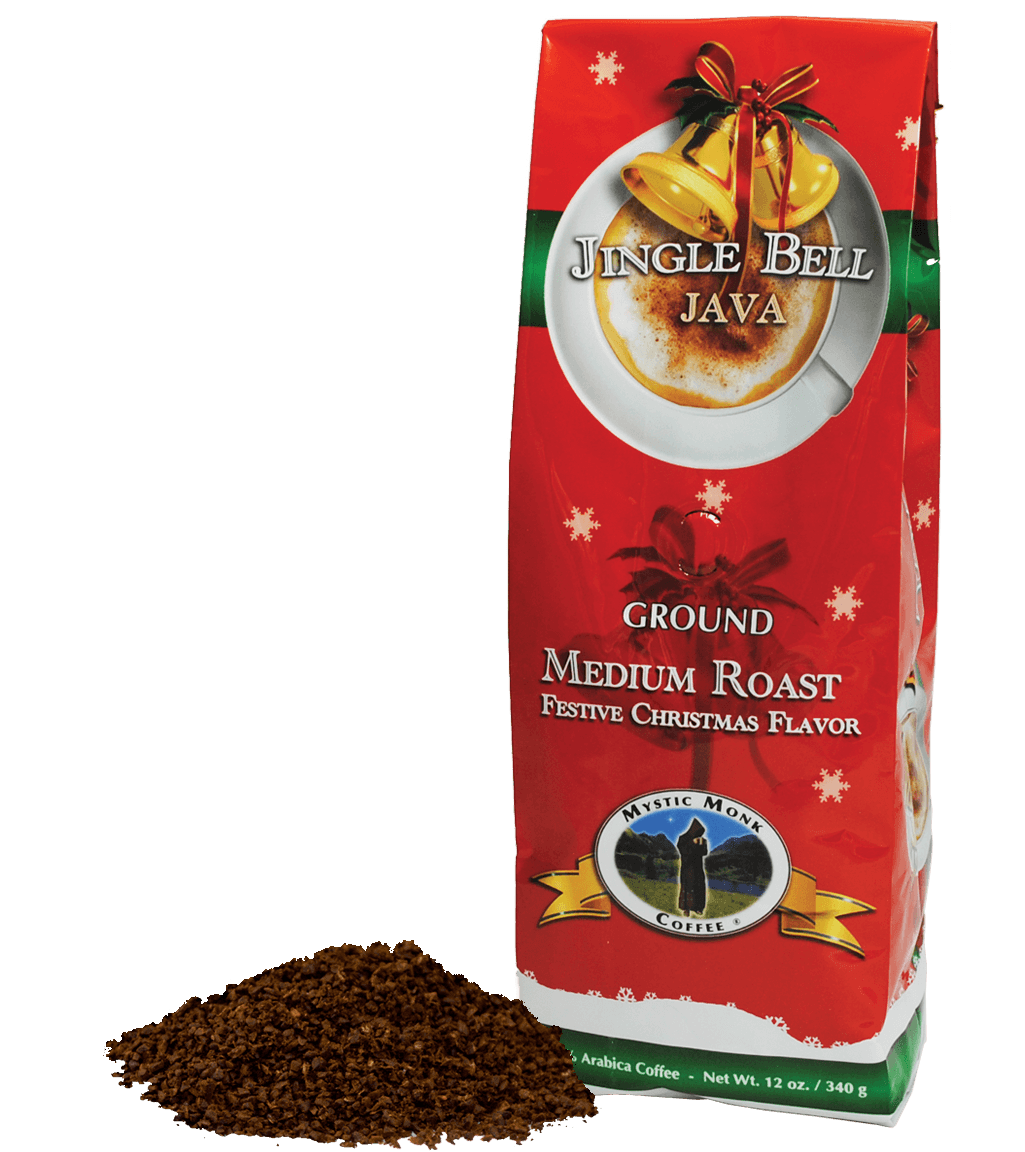 Jingle Bell Java Flavored Coffee Beans Mystic Monk Coffee