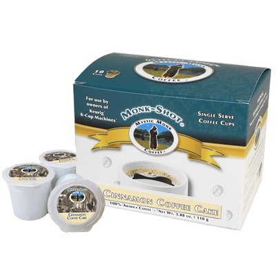 Cinnamon Coffee Cake 10ct., Monk-Shots - Mystic Monk Coffee