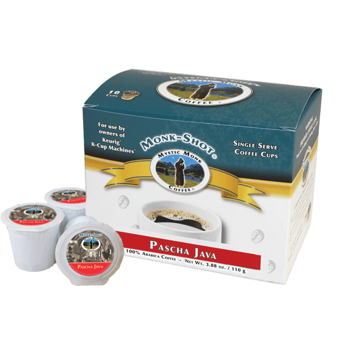 Pascha Java 10ct., Monk-Shots - Mystic Monk Coffee
